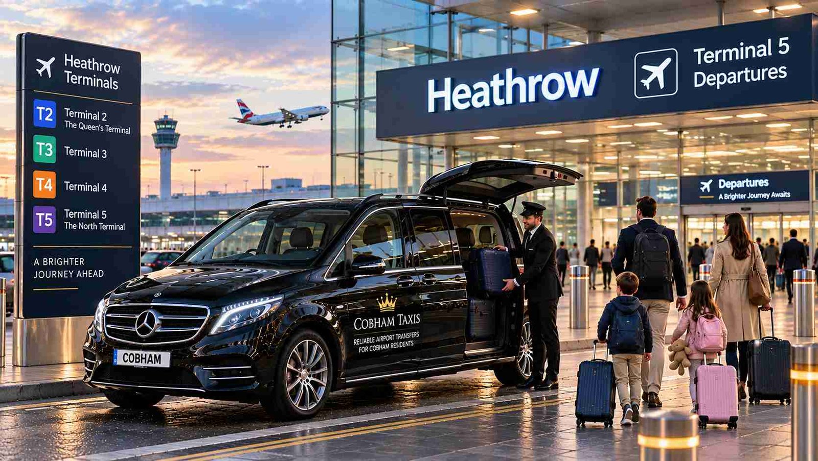 Reliable Heathrow Terminal Transfers for Cobham Residents